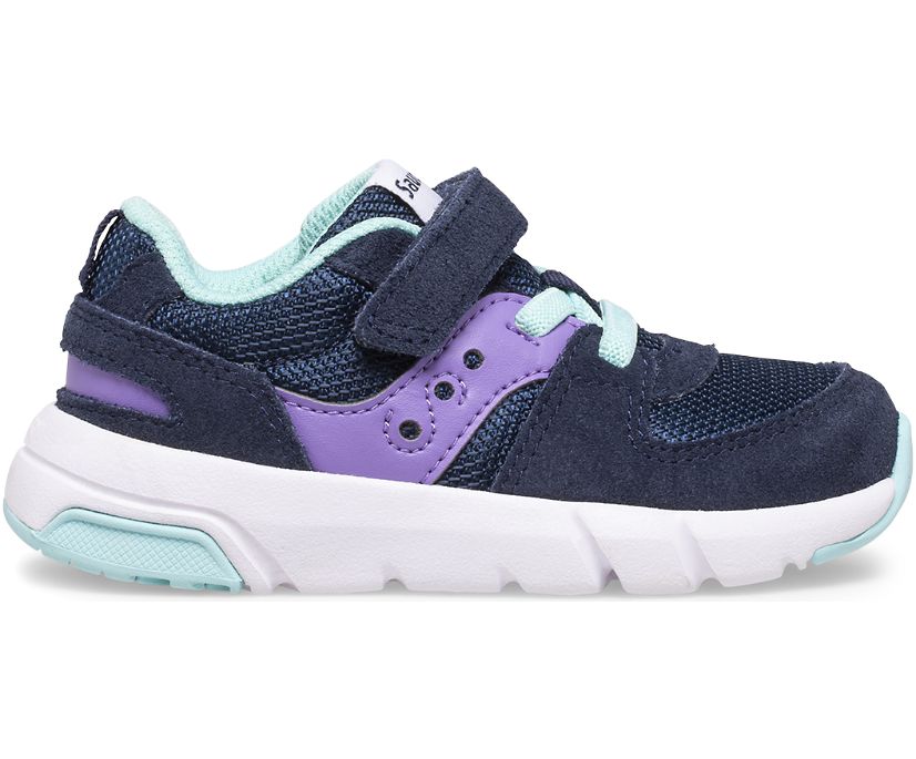 Tenis Saucony Jazz Lite 2.0 Niños Azul Marino Morados | México 875JPQJ